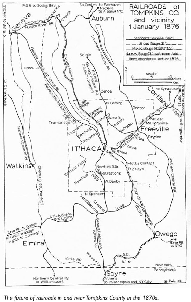 1870's railway map